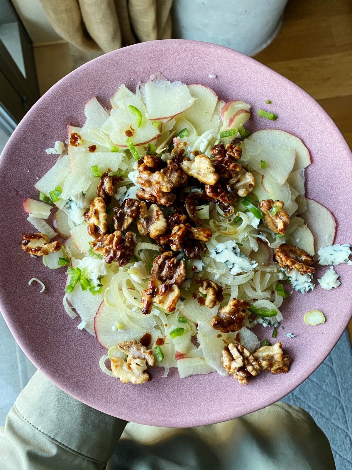 Shaved Apple and Fennel Salad with Candied Walnuts Madison in MPLS
