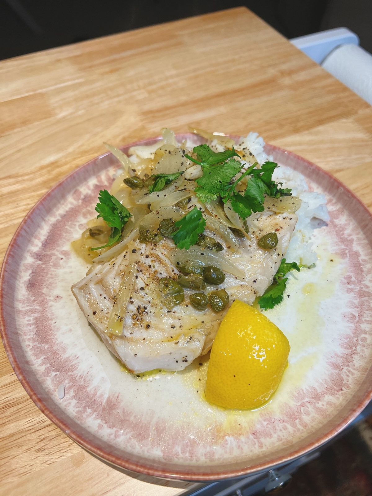 Lemon Caper Fish Madison in MPLS